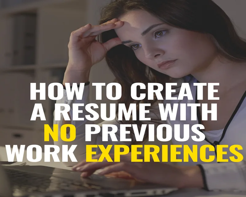 tensed girl due to resume building without experience documents